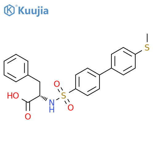 L-PHENYLALANINE, N-[[4'-(METHYLTHIO)[1,1'-BIPHENYL]-4-YL]SULFONYL]- structure