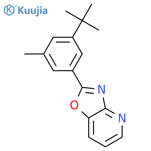 2-(3-(tert-Butyl)-5-methylphenyl)oxazolo[4,5-b]pyridine structure