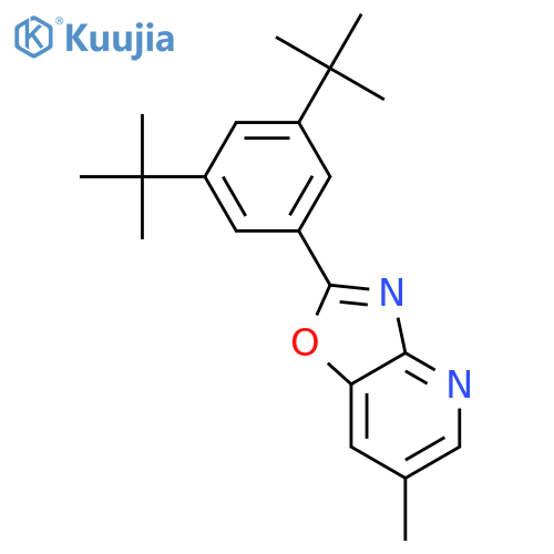 Oxazolo[4,5-b]pyridine, 2-[3,5-bis(1,1-dimethylethyl)phenyl]-6-methyl- structure
