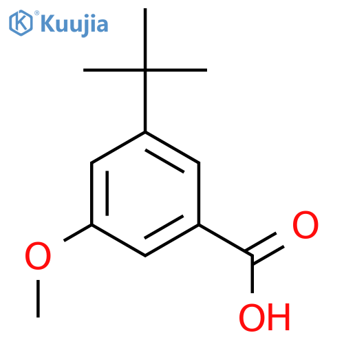 Benzoic acid, 3-(1,1-dimethylethyl)-5-methoxy- structure