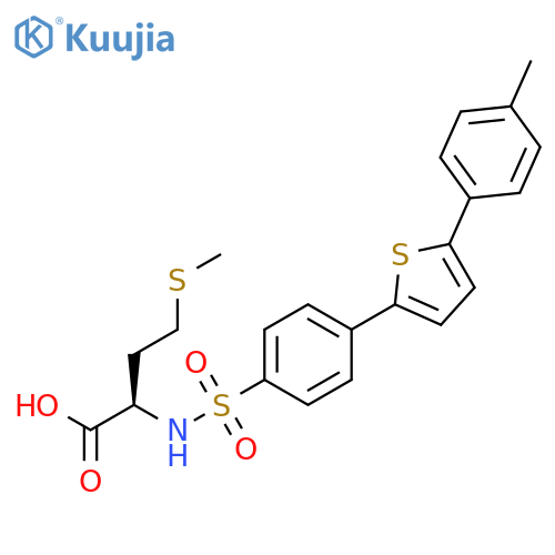 D-Methionine, N-[[4-[5-(4-methylphenyl)-2-thienyl]phenyl]sulfonyl]- structure