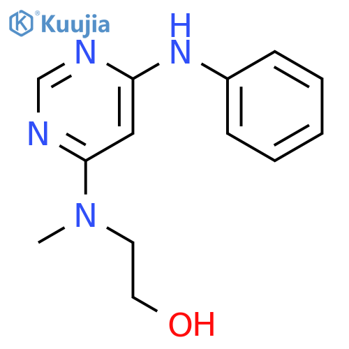 ETHANOL, 2-[METHYL[6-(PHENYLAMINO)-4-PYRIMIDINYL]AMINO]- structure