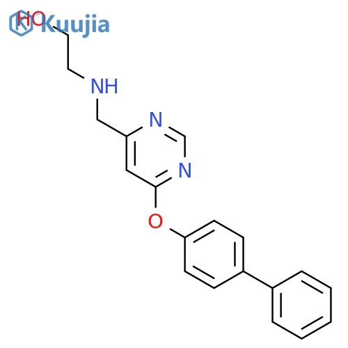 ETHANOL, 2-[[6-([1,1'-BIPHENYL]-4-YLOXY)-4-PYRIMIDINYL]METHYLAMINO]- structure