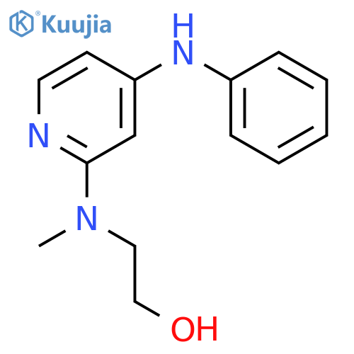 ETHANOL, 2-[METHYL[4-(PHENYLAMINO)-2-PYRIDINYL]AMINO]- structure