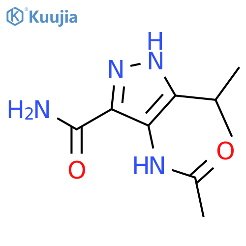 1H-Pyrazole-3-carboxamide, 4-(acetylamino)-5-(1-methylethyl)- structure
