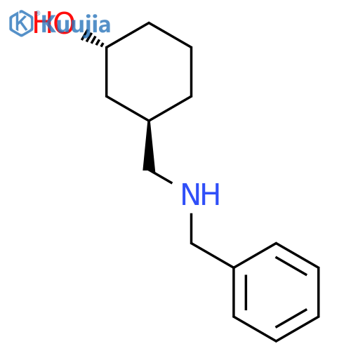 Cyclohexanol, 3-[[(phenylmethyl)amino]methyl]-, (1R,3R)-rel- structure