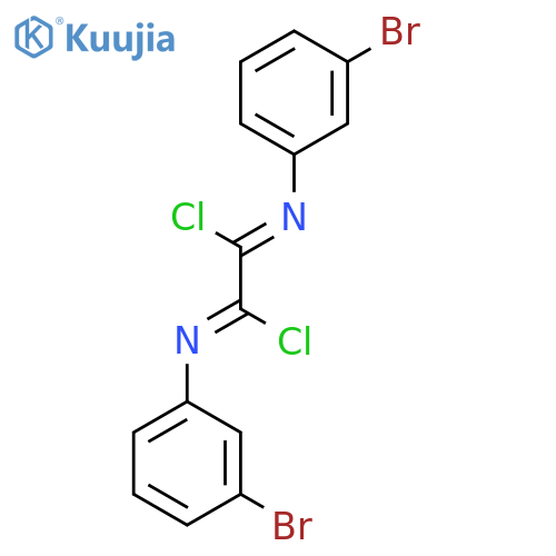 Ethanediimidoyl dichloride, bis(3-bromophenyl)- structure