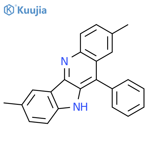 10H-QUINDOLINE, 2,7-DIMETHYL-11-PHENYL- structure