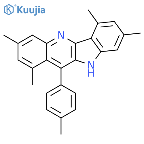10H-QUINDOLINE, 1,3,6,8-TETRAMETHYL-11-(4-METHYLPHENYL)- structure