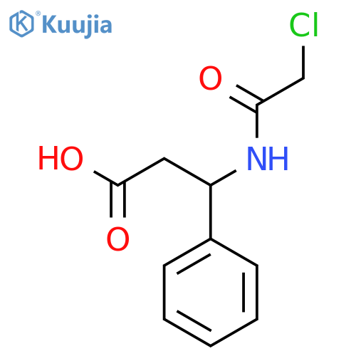 3-[(Chloroacetyl)amino]-3-phenylpropanoic acid structure