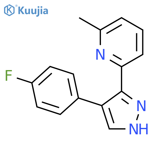 2-(4-(4-Fluorophenyl)-1H-pyrazol-3-yl)-6-methylpyridine structure