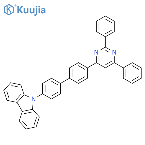 9H-CARBAZOLE, 9-[4'-(2,6-DIPHENYL-4-PYRIMIDINYL)[1,1'-BIPHENYL]-4-YL]- structure