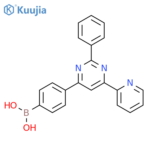 Boronic acid, [4-[2-phenyl-6-(2-pyridinyl)-4-pyrimidinyl]phenyl]- structure