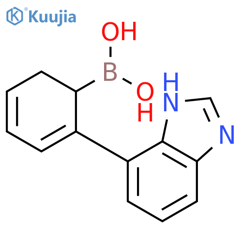 2-(1H-benzo[d]imidazol-4-yl)cyclohexa-2,4-dienylboronic acid structure