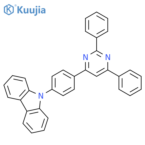 9H-CARBAZOLE, 9-[4-(2,6-DIPHENYL-4-PYRIMIDINYL)PHENYL]- structure