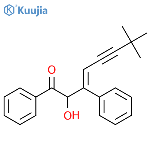 3-Octen-5-yn-1-one, 2-hydroxy-7,7-dimethyl-1,3-diphenyl-, (3E)- structure