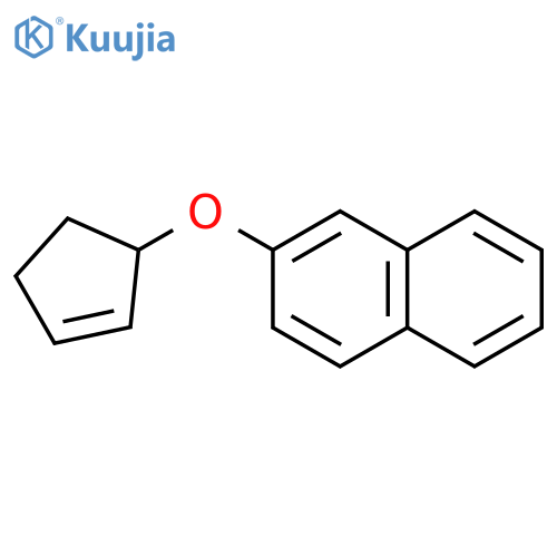 NAPHTHALENE, 2-(2-CYCLOPENTEN-1-YLOXY)- structure