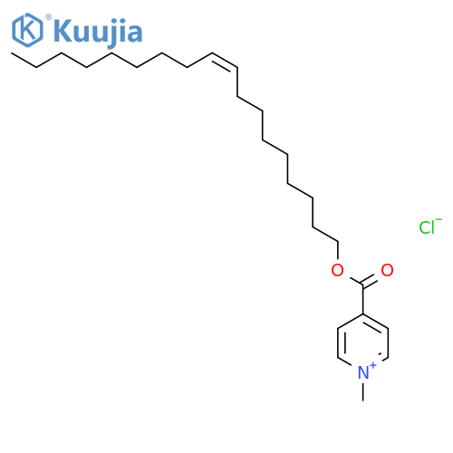 Pyridinium, 1-methyl-4-[[(9Z)-9-octadecenyloxy]carbonyl]-, chloride structure