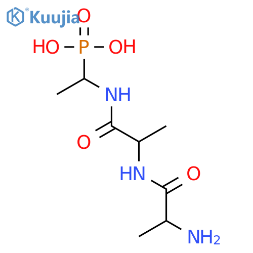 L-Alaninamide, L-alanyl-N-(1-phosphonoethyl)-, (S)- structure