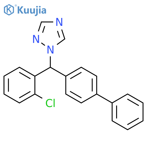1H-1,2,4-Triazole, 1-[[1,1'-biphenyl]-4-yl(2-chlorophenyl)methyl]- structure
