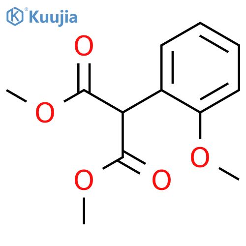 Propanedioic acid, (2-methoxyphenyl)-, dimethyl ester structure