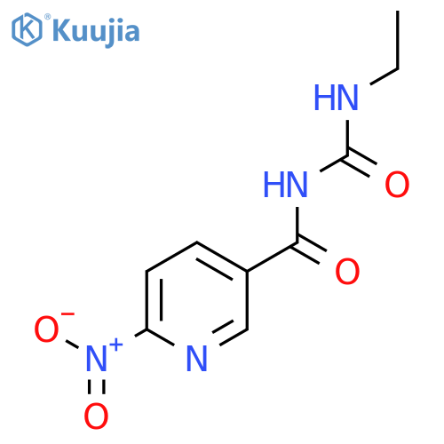 3-Pyridinecarboxamide, N-[(ethylamino)carbonyl]-6-nitro- structure