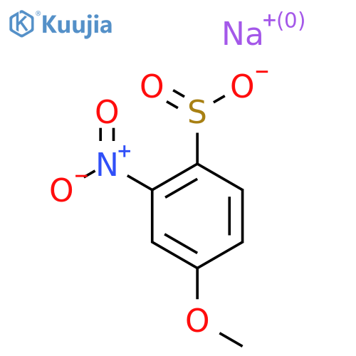 Sodium 4-methoxy-2-nitrobenzene-1-sulfinate structure