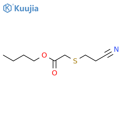 ACETIC ACID, [(2-CYANOETHYL)THIO]-, BUTYL ESTER structure