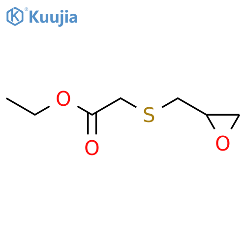ACETIC ACID, [(OXIRANYLMETHYL)THIO]-, ETHYL ESTER structure