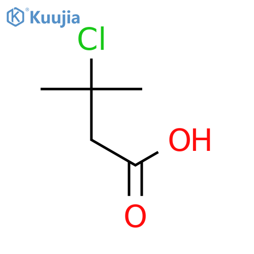 Butanoic acid, 3-chloro-3-methyl- structure