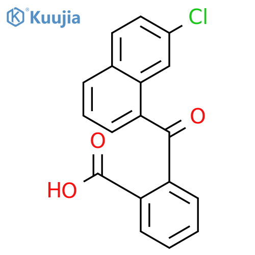 Benzoic acid, 2-[(7-chloro-1-naphthalenyl)carbonyl]- structure