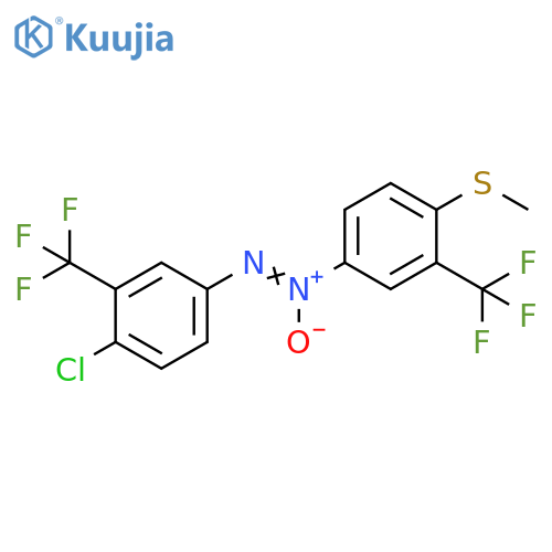 Diazene, [4-chloro-3-(trifluoromethyl)phenyl][4-(methylthio)-3-(trifluoromethyl)phenyl]-, 1-oxide (9CI) structure