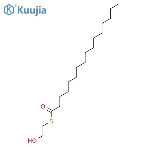 S-(2-Hydroxyethyl) hexadecanethioate structure