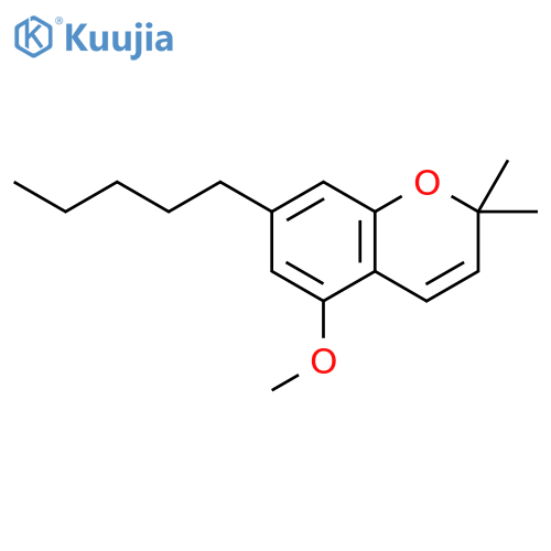 2H-1-Benzopyran, 5-methoxy-2,2-dimethyl-7-pentyl- structure