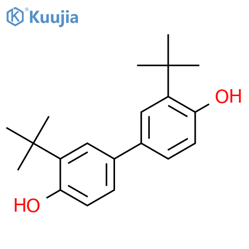 [1,1'-Biphenyl]-4,4'-diol, 3,3'-bis(1,1-dimethylethyl)- structure