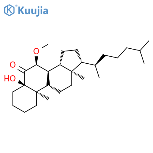 Cholestan-6-one, 5-hydroxy-7-methoxy-, (5a,7a)- structure
