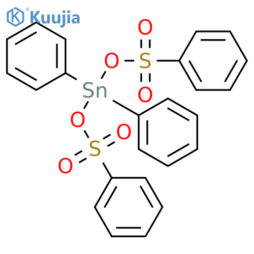 STANNANE, DIPHENYLBIS[(PHENYLSULFONYL)OXY]- structure
