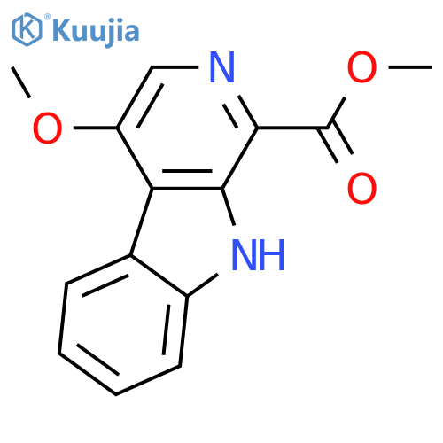 Methyl 4-methoxy-9H-pyrido[3,4-b]indole-1-carboxylate structure