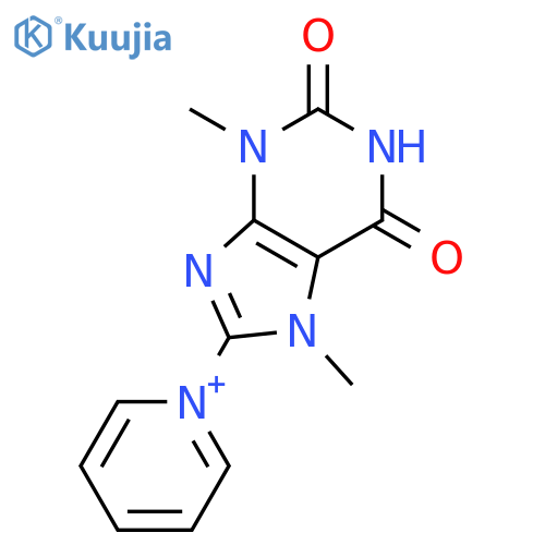 3,7-dimethyl-8-pyridin-1-ium-1-ylpurine-2,6-dione;iodide structure