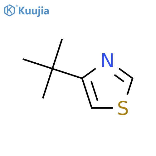 4-(1,1-dimethylethyl)-Thiazole structure