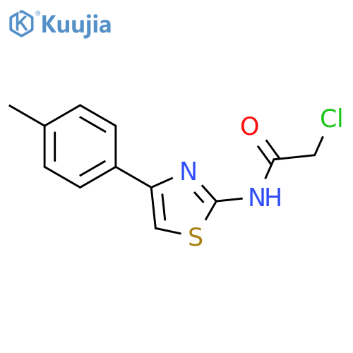 2-Chloro-n-4-(4-methylphenyl)-1,3-thiazol-2-ylacetamide structure