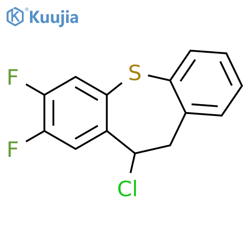 Dibenzo[b,f]thiepin, 11-chloro-2,3-difluoro-10,11-dihydro- structure