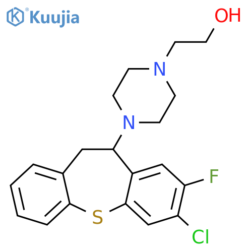 4-(7-Chloro-8-fluoro-10,11-dihydrodibenzob,fthiepin-10-yl)-1-piperazineethanol structure