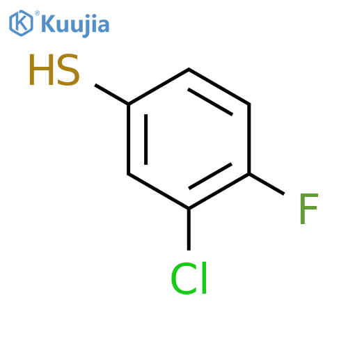3-Chloro-4-fluorothiophenol structure