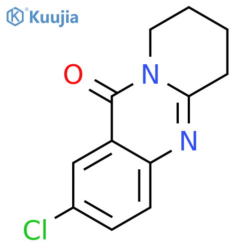 11H-Pyrido[2,1-b]quinazolin-11-one, 2-chloro-6,7,8,9-tetrahydro- structure
