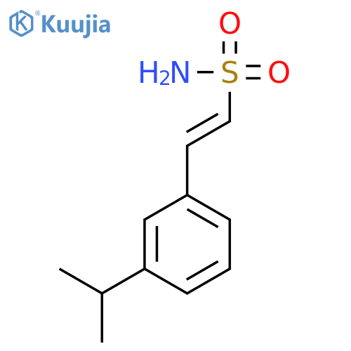 ETHENESULFONAMIDE, 2-[3-(1-METHYLETHYL)PHENYL]-, (1E)- structure
