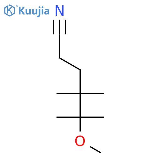 HEXANENITRILE, 5-METHOXY-4,4,5-TRIMETHYL- structure