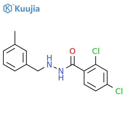 Benzoic acid, 2,4-dichloro-, 2-[(3-methylphenyl)methyl]hydrazide structure