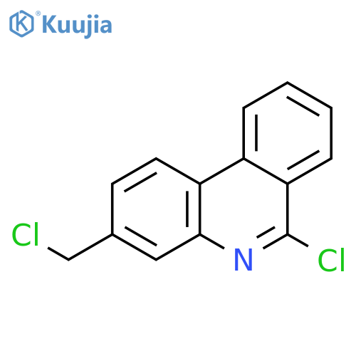 Phenanthridine, 6-chloro-3-(chloromethyl)- structure