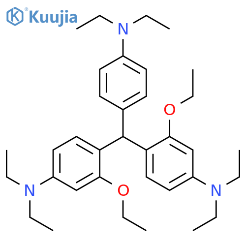 Benzenamine,4,4'-[[4-(diethylamino)phenyl]methylene]bis[3-ethoxy-N,N-diethyl- structure